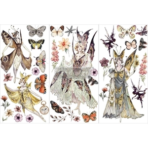 Picture of Finnabair  Re-Design Decor Transfers 6"X12" - Φύλλα Μεταφοράς Εικόνας - Forest Fairies, 3τεμ