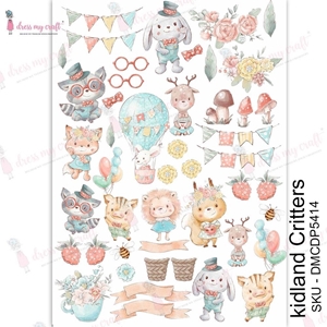 Picture of Dress My Craft Transfer Me Φύλλο Μεταφοράς Εικόνας Α4 - Kidland Critters 