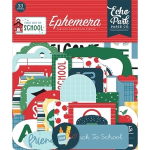 Picture of Echo Park Ephemera Διακοσμητικά Die-cuts - First Day Of School, Icons, 33τεμ