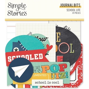 Picture of Simple Stories Cardstock Ephemera Διακοσμητικά Die-cuts - School Life, Journal Bits, 39τεμ