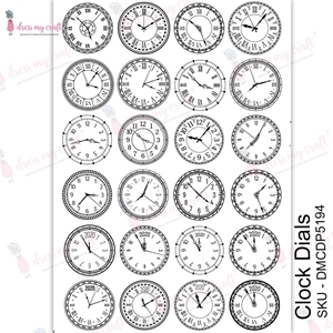 Picture of Dress My Craft Transfer Me Φύλλο Μεταφοράς Εικόνας Α4 - Clock Dials