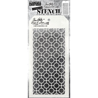 Picture of Stampers Anonymous Tim Holtz Layered Stencil 4"X8.5" -  Linked Circles