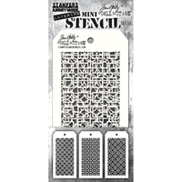 Picture of Stampers Anonymous Tim Holtz Mini Layered Stencil Set - Set 52, 3 pcs