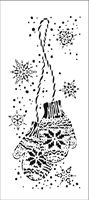Picture of The Crafter's Workshop Slimline Stencil 4"x9" - Dangling Mittens