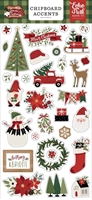 Picture of Echo Park Chipboard Accents  - Gnome For Christmas, 32pcs