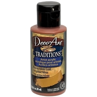 Picture of DecoArt Traditions Acrylic Paint 3oz - Quinacridone Gold