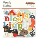 Picture of Simple Stories Ephemera Bits & Pieces – Pet Shoppe, Cat Collection, 52pcs