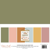 Picture of Echo Park Double-Sided Solid Cardstock 12"X12" - Dream Big Little Girl