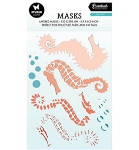 Picture of Studio Light  Essentials Masks Στένσιλ 6" x 8" - Seahorse