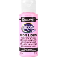 Picture of DecoArt Americana Acrylic Paint Neon Lights 2oz - Pink Explosion