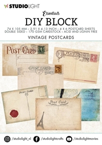 Picture of Studio Light Essentials DIY Block Mini - Vintage Postcards 