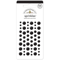 Εικόνα του Doodlebug Design Διακοσμητικά Αυτοκόλλητα Sprinkles - Beetle Black, 54τεμ.