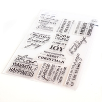 Εικόνα του Pinkfresh Studio Clear Stamps Σετ Διάφανες Σφραγίδες - Holiday Large Sentiments, 10τεμ.