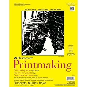 Picture of Strathmore Series 300 Printmaking Paper Pad 28 x 36 cm - Μπλοκ για Τεχνικές Printmaking, 30 Φύλλα, 120gsm