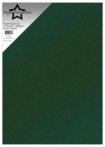 Picture of Paper Favourites Double-Sided Pearl Paper Περλέ Χαρτί Διπλής 'Οψης A4 - Forest Green, 10τεμ