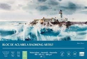 Picture of Baohong Artist Edition Watercolor Paper Pad - Μπλοκ Ακουαρέλας 18 x 13 cm - Cold Pressed, 20 Φύλλα, 300gsm