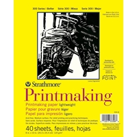 Εικόνα του Strathmore Series 300 Printmaking Paper Pad 20 x 25 cm - Μπλοκ για Τεχνικές Printmaking, 40 Φύλλα, 120gsm