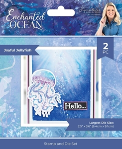 Picture of Crafter's Companion Σετ Διάφανες Σφραγίδες Και Μήτρες Κοπής - Enchanted Ocean, Joyful Jellyfish, 2τεμ.