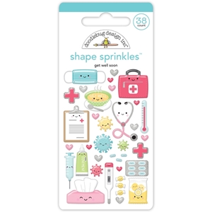 Picture of Doodlebug Design Shape Sprinkles - Happy Healing, 38pcs