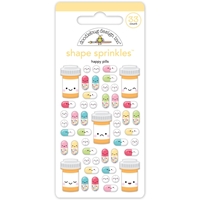 Εικόνα του Doodlebug Design Αυτοκόλλητα Shape Sprinkles - Happy Healing, Happy Pills, 33τεμ.