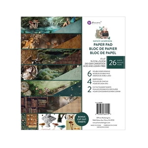 Picture of Prima Marketing Μπλοκ Scrapbooking Διπλής Όψης 6" x 6"- Nature Academia