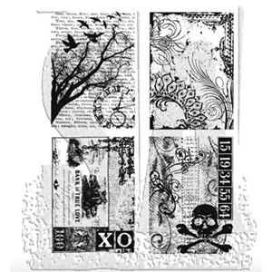 Picture of Stampers Anonymous Tim Holtz Σετ Cling Σφραγίδες  - Ornate Collages, 4τεμ.