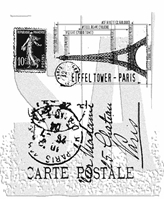 Εικόνα του Stampers Anonymous Tim Holtz Σετ Cling Σφραγίδες - I See Paris, 3τεμ.