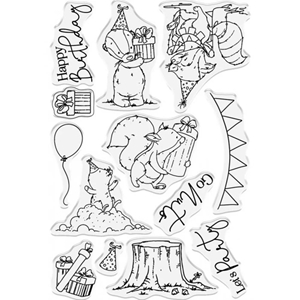 Picture of Crafter's Companion Lee Holland Clear Stamp & Die Set - Birthday Wishes, 23pcs