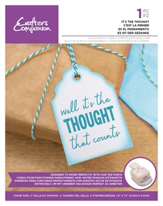 Picture of Crafter's Companion Διάφανη Σφραγίδα - Sentiment Tag, It's The Thought