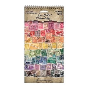 Picture of Tim Holtz Idea-Ology Sticker Book Μπλοκ Αυτοκόλλητων Με Γραμματόσημα - Postmarked, 288τεμ.