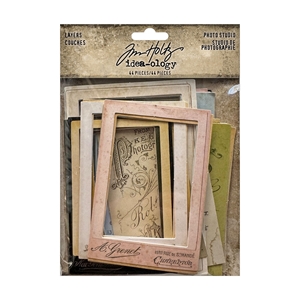 Picture of Tim Holtz Idea-Ology Layers Photo Studio - Διακοσμητικές Κάρτες και Πλαίσια, 44τεμ.