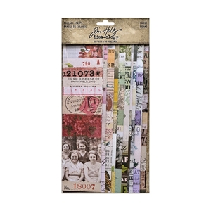 Picture of Tim Holtz Idea-Ology Διακοσμητικές Λωρίδες Για Κολάζ 9" X 2.25" - Collage Strips, Large, 30τεμ.