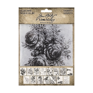 Picture of Tim Holtz Idea-Ology Collage Paper Χαρτιά Για Κολάζ 5" X 6" - Serendipity, 30τεμ.