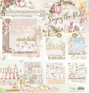 Picture of Asuka Studio Kawaii Συλλογή Χαρτιών Scrapbooking Διπλής Όψης 12'' x 12'' - Enjoy The Ride