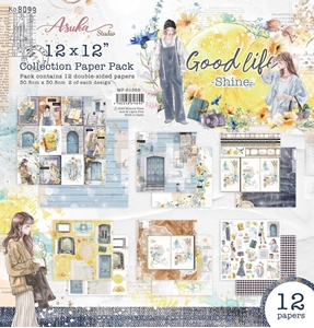 Picture of Asuka Studio Kawaii Double-Sided Paper Pack 12'' x 12'' - Good Life Shine