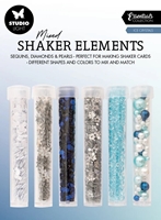 Εικόνα του Studio Light Mixed Shaker Elements Διακοσμητικές Πούλιες, Διαμαντάκια και Πέρλες - Ice Crystals, 6τεμ.
