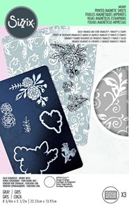 Picture of Sizzix Printed Magnetic Sheets - Μαγνητικά Φύλλα Οργάνωσης και Αποθήκευσης 8.75" x 5.5", 3τεμ.