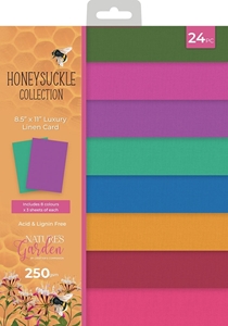 Picture of Crafter's Companion Luxury Linen Card Χαρτόνι Μονόχρωμο A4 - Honeysuckle