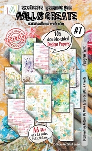 Picture of Aall and Create Design Paper Χαρτιά Scrapbooking Διπλής Όψης A6 - Nr.7 Papyrus Vert