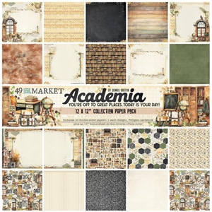 Picture of 49 & Market Collection Pack Συλλογή Scrapbooking 12"X12" - Academia