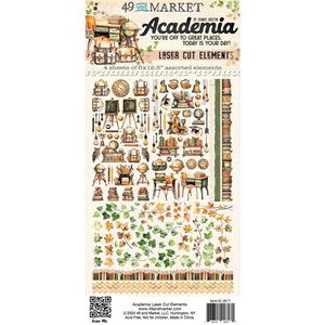 Picture of 49 & Market  Laser Cut Διακοσμητικά Στοιχεία - Academia, 4τεμ.