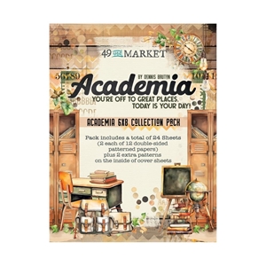 Picture of 49 & Market Collection Pack Συλλογή Χαρτιών Scrapbooking Διπλής Όψης 6'' x 8" - Academia