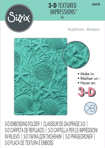 Picture of Sizzix 3-D Textured Impressions Embossing Folder by Kathrin Breen A6 - Under the Sea