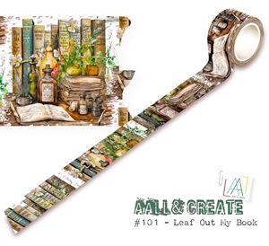 Picture of Aall and Create Washi Tape 10m - #101, Leaf Out My Book