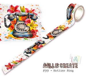 Picture of Aall and Create Washi Tape Διακοσμητική Ταινία 10m - #99, Hotline Ring