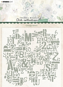 Picture of Studio Light Jenine's Mindful Art Essentials 3-D Embossing Folder - Grungy Letters 