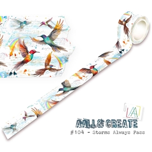 Picture of Aall and Create Washi Tape Διακοσμητική Ταινία 10m - #104, Storms Always Pass