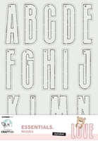Εικόνα του Studio Light Creative Craftlab Friendz Στένσιλ - Alphabet Essentials, 2τεμ.