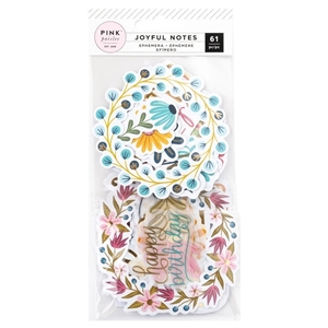 Picture of American Crafts Pink Paislee Διακοσμητικά Εφήμερα - Joyful Notes, Icons, 61 τεμ.