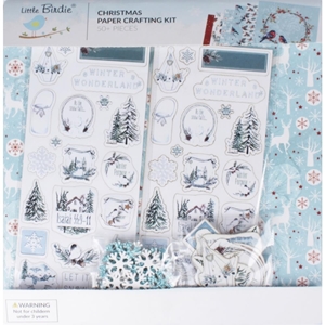 Picture of Little Birdie Christmas 12"x12" Paper Crafting Kit - Χριστουγεννιάτικο κιτ Χειροτεχνίας - Joy Of Winter, 51τεμ.